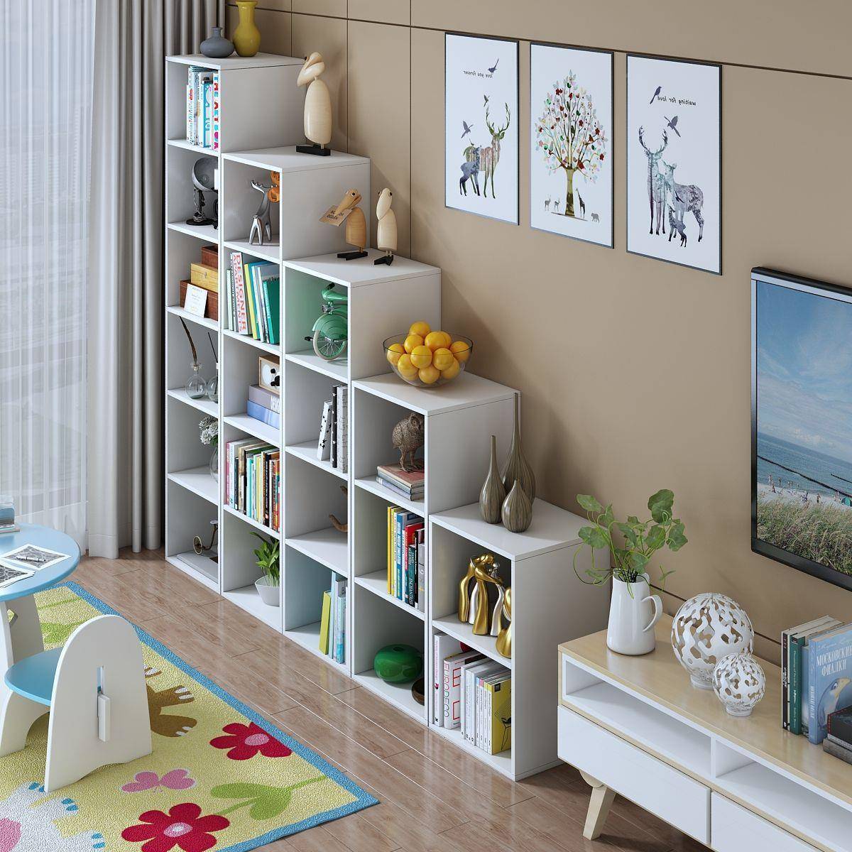 TZP格储物置物柜阳台柜子柜子柜夹缝柜书简柜约现代窄衣柜书架家