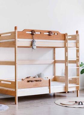 枫厂家货发单人中高架床高低半高床童带护栏房子木实木儿FIC床树