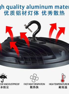 DOB工灯UFO防飞碟灯工业吊HYR灯矿球馆谷仓调天色温led三棚灯