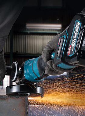 电原装Mak875ita牧田充角机磨GA048AG锂电40V无刷GA050G磨光机G05