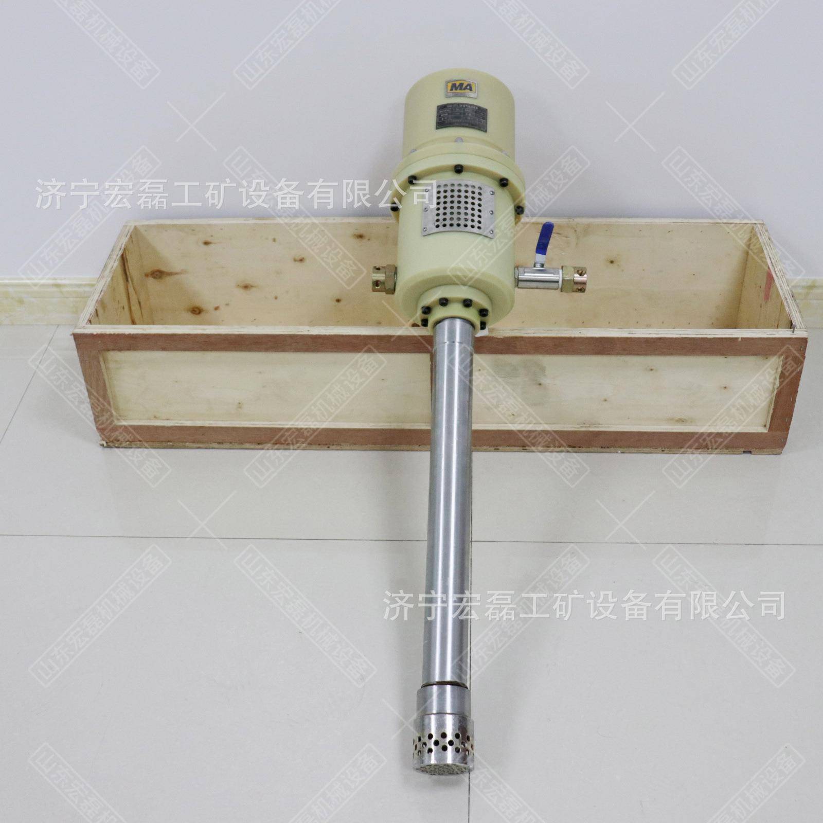 矿用砂浆气动注浆泵QB15增压型风动2注浆泵带搅拌桶ZBZBQ-27/1Q水