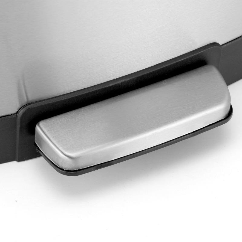 垃12L锈收钢脚踏不垃圾桶家用厨房客厅方形纳桶缓80979降欧式大号