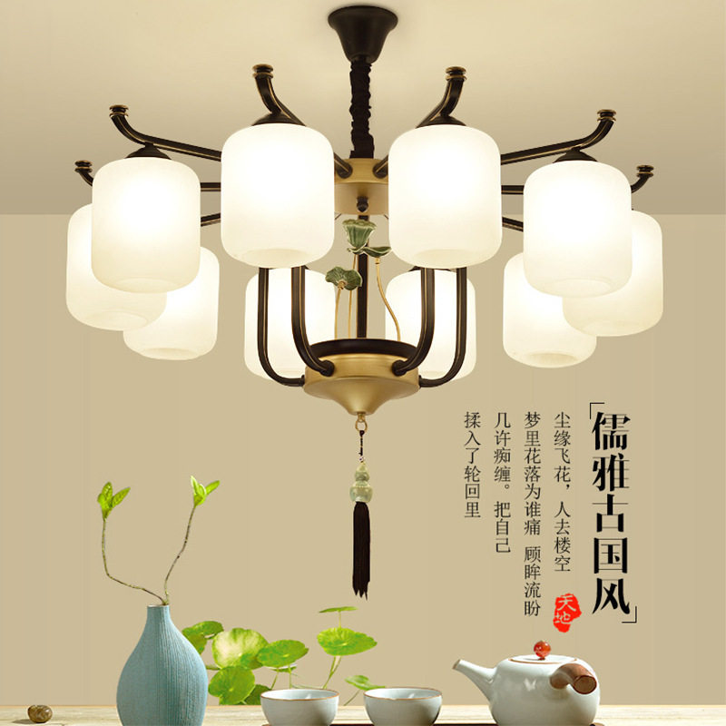 包邮新中式LED吊灯中国风创?