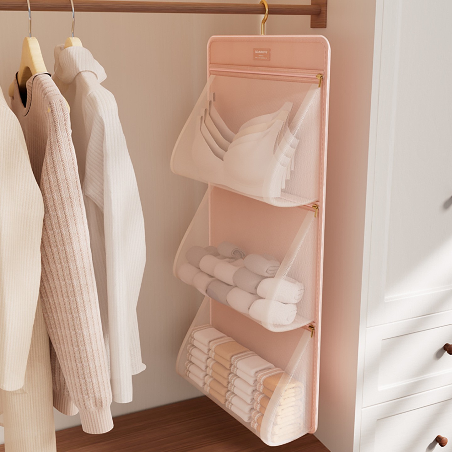 内衣收纳挂袋学生宿舍门后