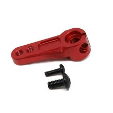 加高轻式金属舵臂模型车21T、25T铝合金舵机臂M3/M2孔位黑红