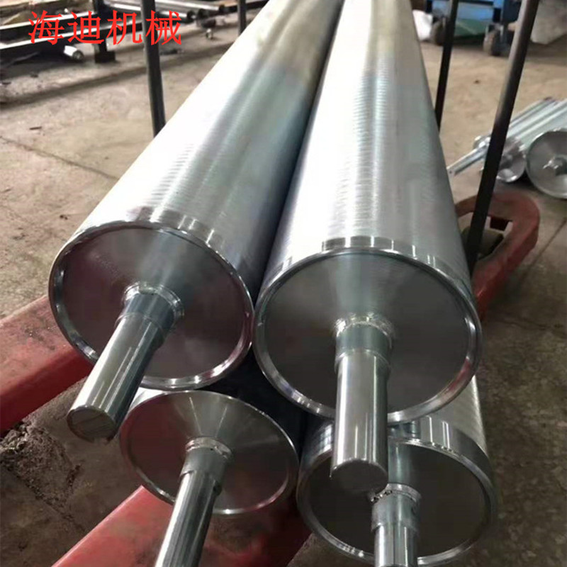 无动力托辊流水线滚轮动力滚筒输送带托辊不锈钢链轮滚筒镀锌辊筒