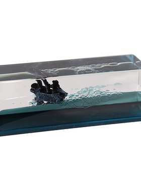 黑珍珠号流体游轮游体漂流瓶永不翻船的摆件汽车车载桌面装饰品船