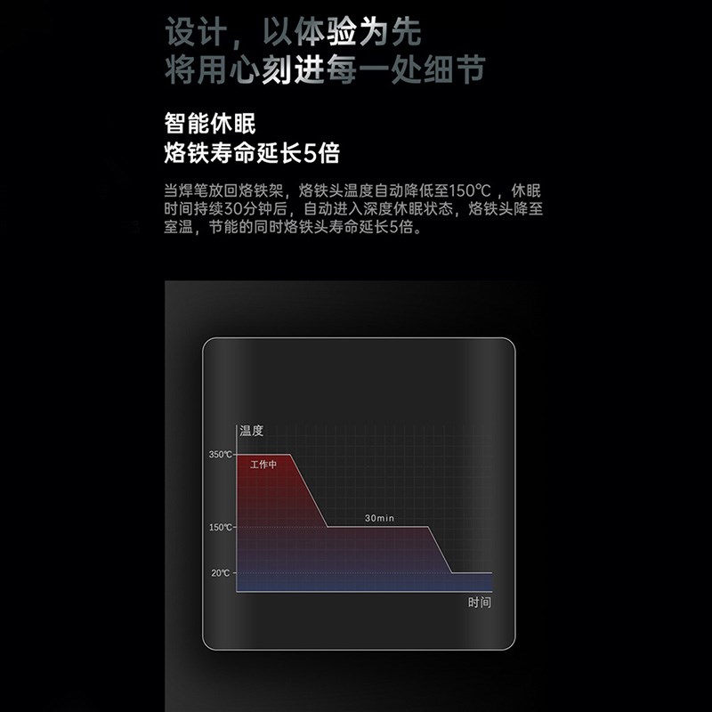 拓尔T12-C无铅焊台 主板维修大功率变压器焊台峰值150W大功率烙铁