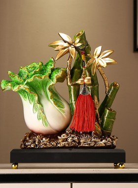 节节高升招财竹子摆件客厅玄关酒柜装饰办公室送领导乔迁新居礼品