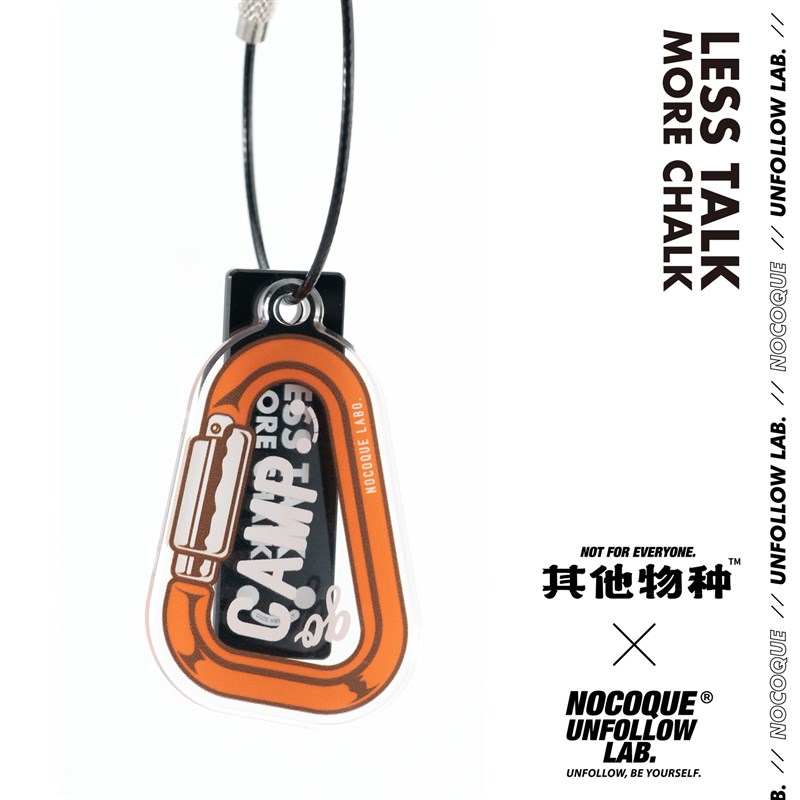 其他物种亚克力攀岩钥匙扣书包配件挂饰钥匙圈创意礼品配饰卡通