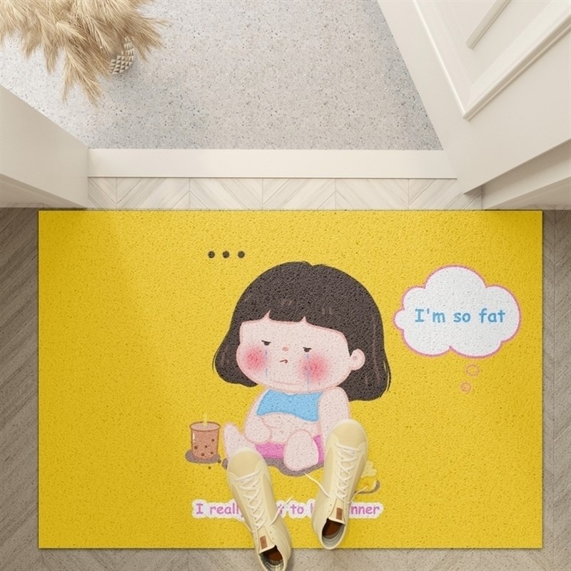 好运满满 入户门丝圈地垫超大门垫门厅大门口地毯进门脚垫古典风