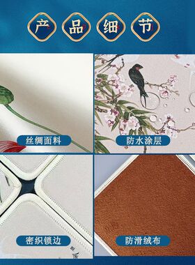 京剧戏曲脸谱非遗文创丝绸杯垫中国特色礼物送老外北京特产伴手礼