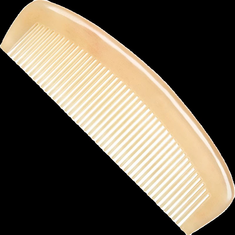 真正牛角梳天然超好用的梳子细齿密梳小无柄月牙梳子健发梳养发梳