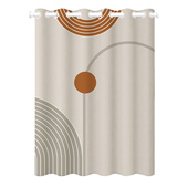 简约大孔浴帘防水布加厚防霉隔断挂帘卫生间门帘浴室淋浴帘免打孔