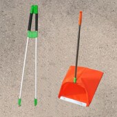 户外环卫防风垃圾斗簸箕垃圾兜垃圾夹套装 拾物器垃圾铲垃圾夹组合