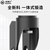 柏德汇静音万向轮酒店食堂推车塑料三层餐车用4寸橡胶防缠绕滑轮