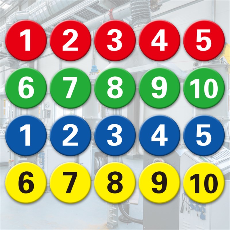 亚克力数字号码牌编号标示牌车间机器设备序号楼层号提示牌更衣柜