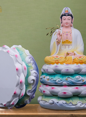 摆放佛像底座加高莲花座莲花台垫高神像观音增高供奉台家居装饰品