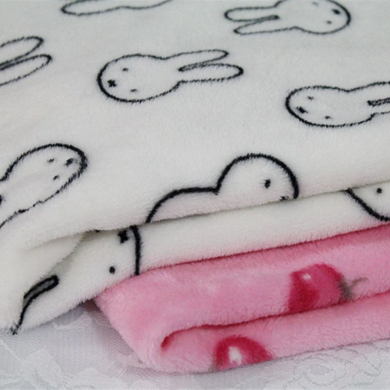 双面绒 法兰绒法莱绒面料 毛毯睡衣服装布料厚款毛绒布料床单布料