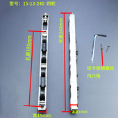 不锈钢长条轮15宽13高极窄铝塑中空玻璃拉门窗下轮滑轮移门配件
