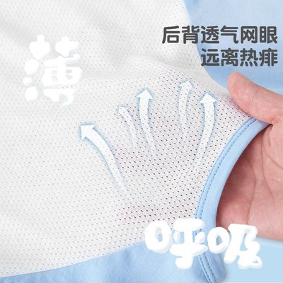 儿童睡衣夏季薄款男童纯棉背心无袖男孩家居服宝宝空调服小童套装