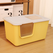 猫砂盆超大号全封闭开放式 防外溅防臭专用猫沙盆子幼猫特大猫厕所