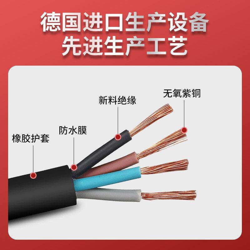 速发热销MYQ煤矿专用防爆橡套铜芯软电缆2//45芯1 1.5 2.5平方国