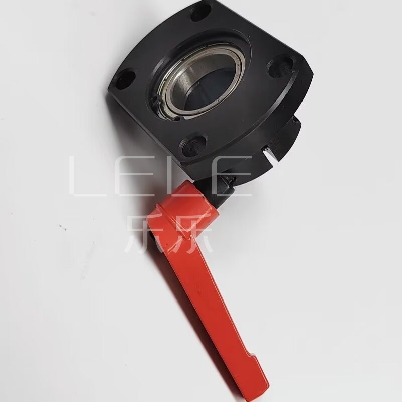 速发MTQDB0度梯形防转动丝杆两面切割型法兰轴承固定支撑座锁紧LK