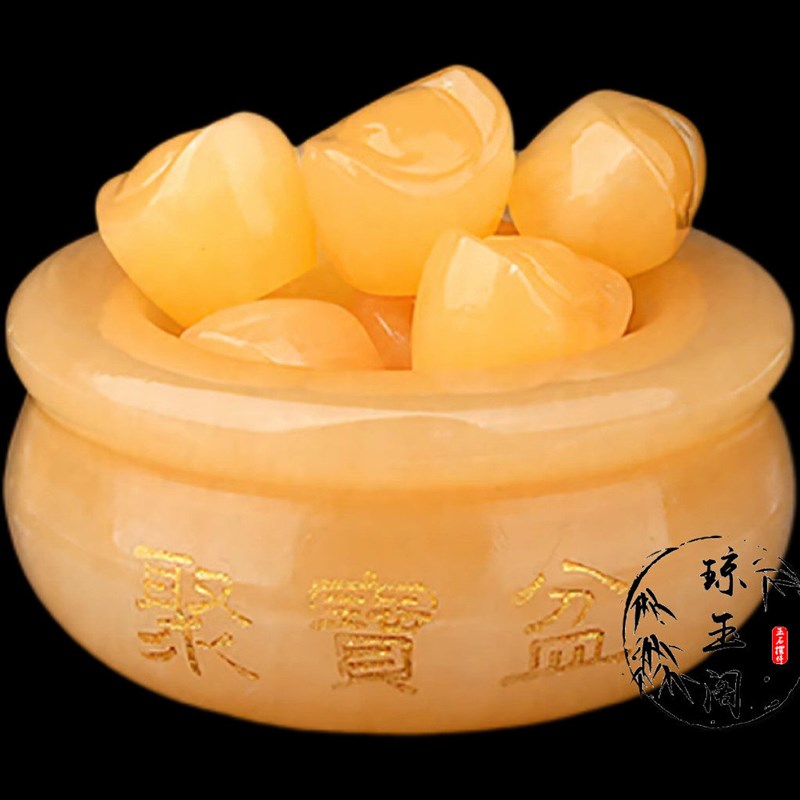 速发米黄玉貔貅摆件家居客厅办公室桌面玉石摆件皮丘装饰工艺礼品
