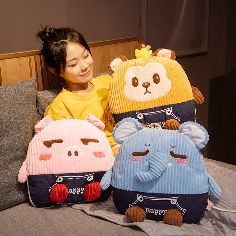 速发子车抱枕被汽两用可爱办公室午睡枕头靠垫二合一空调季四被通