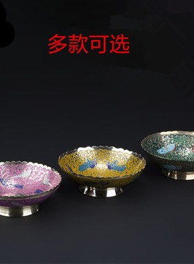 速发尼泊尔纯日果盘复古点心零食托盘篮果脚茶点盘茶具茶道铜式水