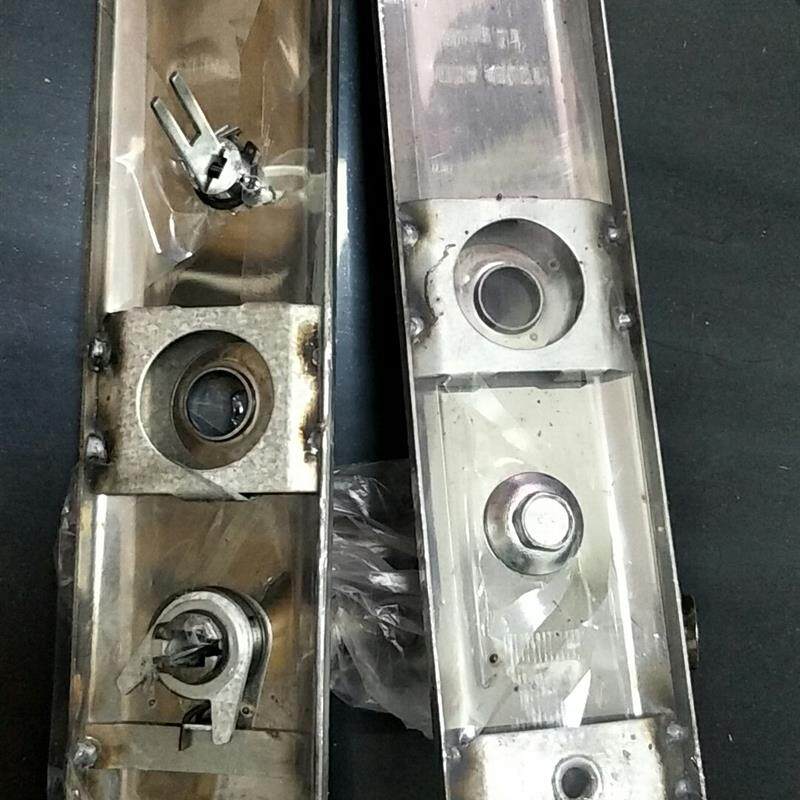 现货王力防盗门把手不锈钢外壳色C2孔把手王力门自动把手王力全套