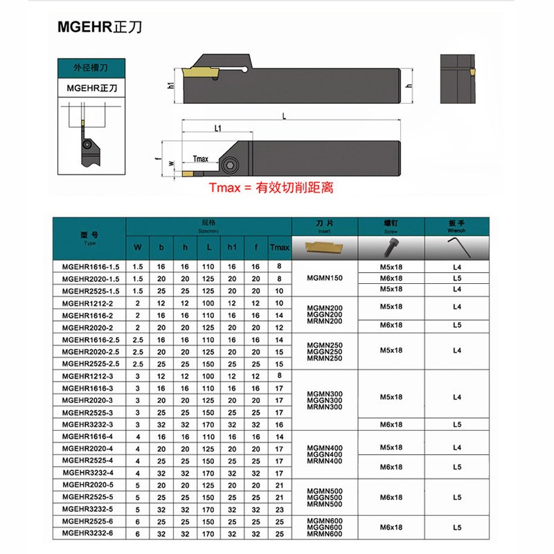 速发数控刀杆外径切断切槽刀杆MGE2020-/2525-4外割刀 车床车刀具