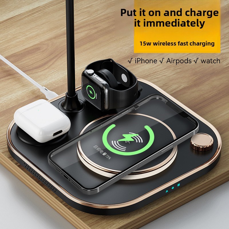 速发适用于le 14Promax三合一无线iPh迷1手机专用充功能 你耳机12