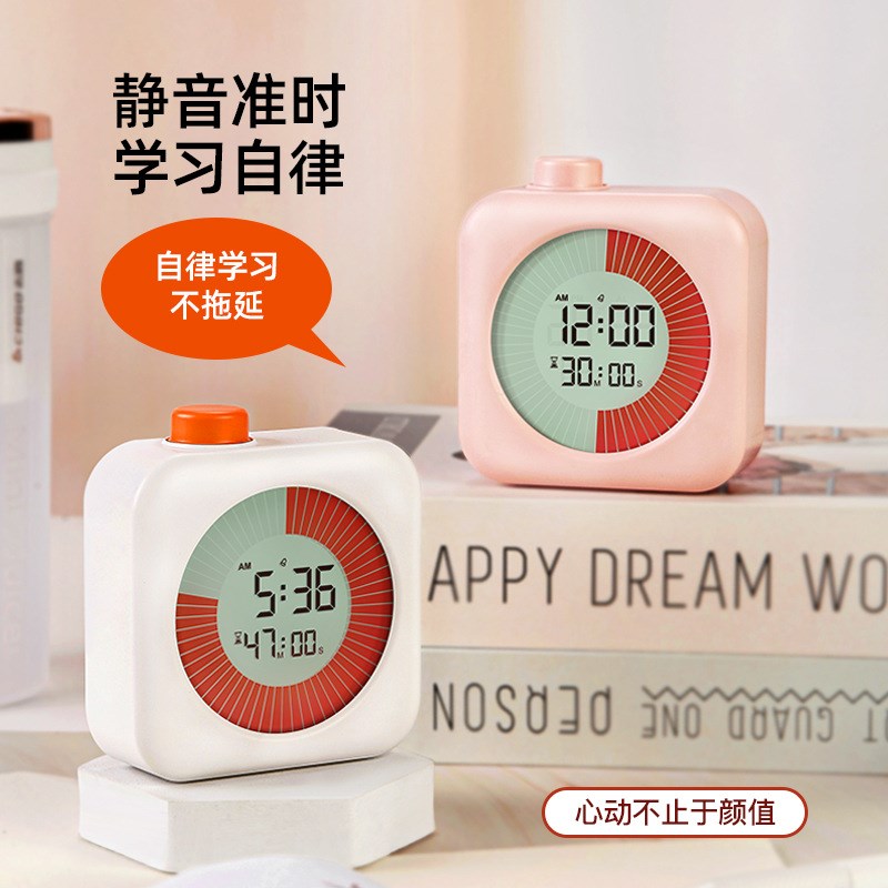 速发现货供应操作便捷学器专用60分钟正倒计时可化视计时生自带闹