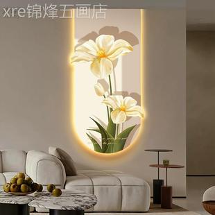 创饰意氛围感欧灯客走廊过厅玄关挂花 网红北治道愈系卉装