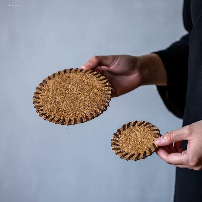 天然椰棕茶杯垫鬃毛垫茶壶垫茶杯