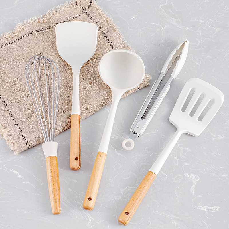 速发硅胶铲子不粘锅专用勺厨具套勺铲级炒菜装子家用勺子铲子套装