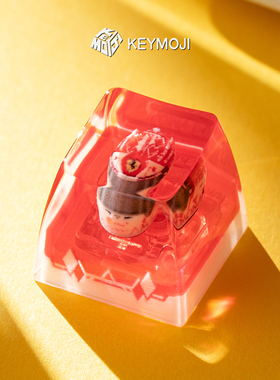 KEYMOJI 勒克莱尔F1键帽赛车2024摩纳哥大奖赛迷你头盔wooting