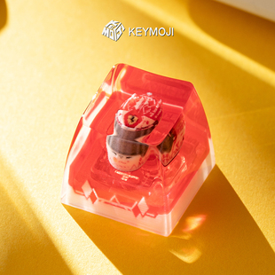 KEYMOJI 勒克莱尔F1键帽赛车2024摩纳哥大奖赛迷你头盔wooting