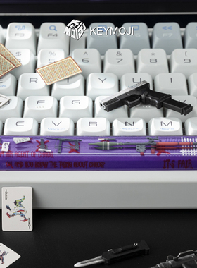 KEYMOJI小丑空格键帽单个JOKER2025黑暗骑士键盘树脂个性6.25夜魔