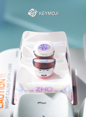 KEYMOJI 周冠宇F1车手头盔个性键帽2024上海站阿布扎比站Wooting