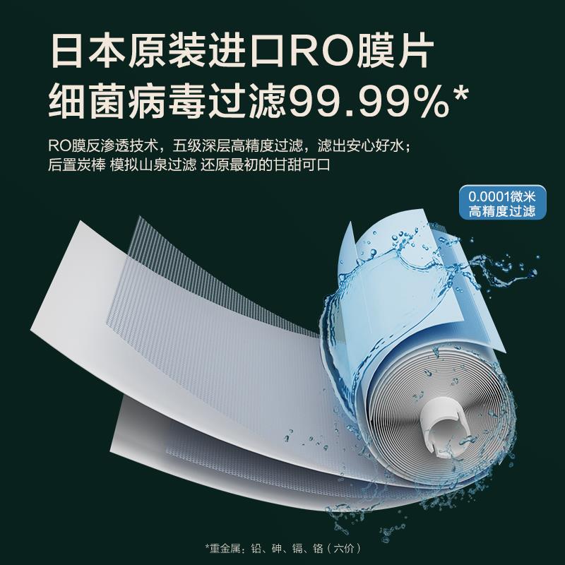 林内净水器家用直饮加热一体机台式即热饮水净饮机反渗透官方RO16