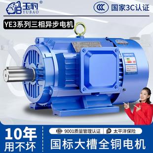 2.2 1.5 7.5KW千瓦 三相异步电动机电机380v全铜0.75 5.5 1.1