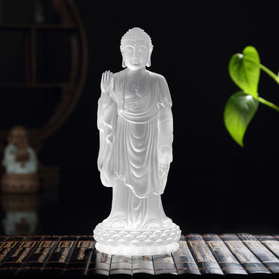 灵山大佛琉璃佛像摆件工艺品家居酒柜玄关装饰品收藏纪念品