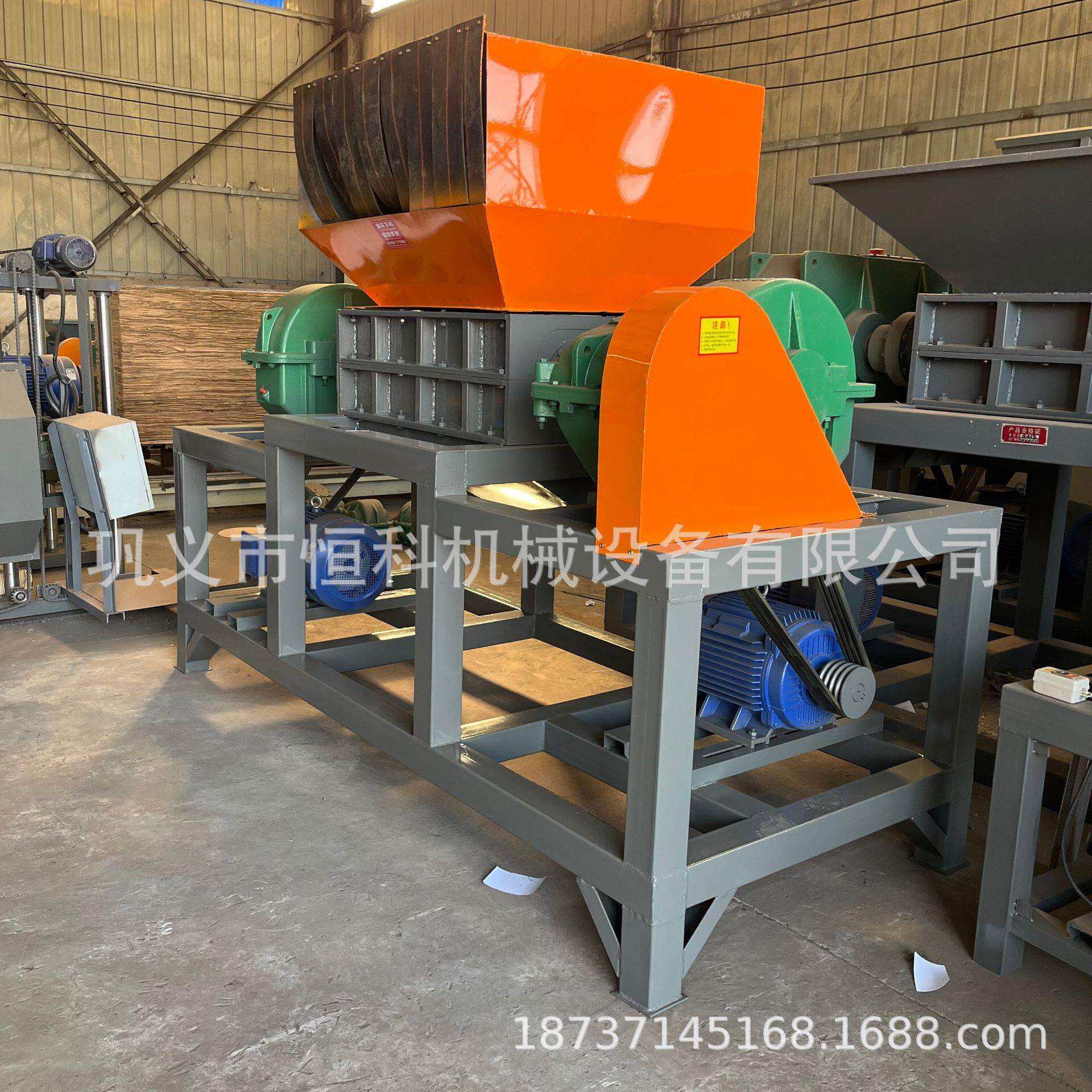 型废旧电家家双轴撕碎具机多功能废金属大撕OUG碎机汽车轮胎撕碎