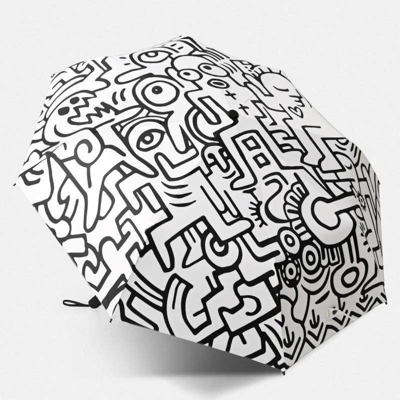 伞雨伞男士折叠学生个性帅气创意简约晴雨两用遮阳伞防晒抗UV