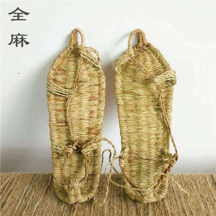 草鞋男款编织鞋纯手工竹麻草编凉鞋男士夏季透气休闲复古怀旧潮流