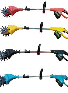 DFP手持2V锂电微耕机松土机用翻土0家用农小型电动锄头旋耕机