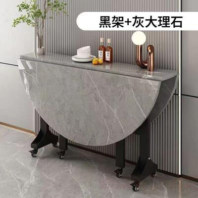 折叠餐桌饭家用50996客厅三折圆叠桌小户型多能可移功动创意吃折